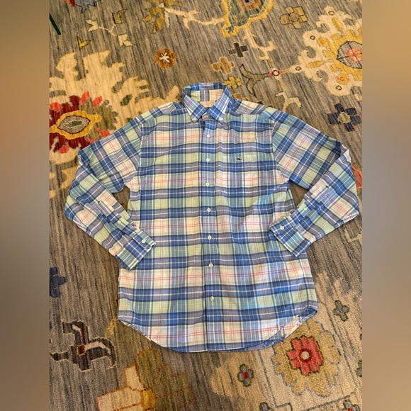 Vineyard Vines Other - Vineyard Vines Men’s Blue Green Plaid Button-Down Shirt